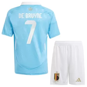 Fotbalové Dresy Belgie Kevin De Bruyne 7 Dětské Venkovní ME 2024 Fotbalové Dresy Belgie Kevin De Bruyne 7 Dětské Venkovní ME 2024