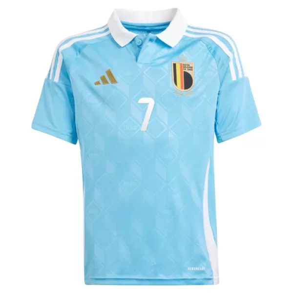 Fotbalové Dresy Belgie Kevin De Bruyne 7 Dětské Venkovní ME 2024