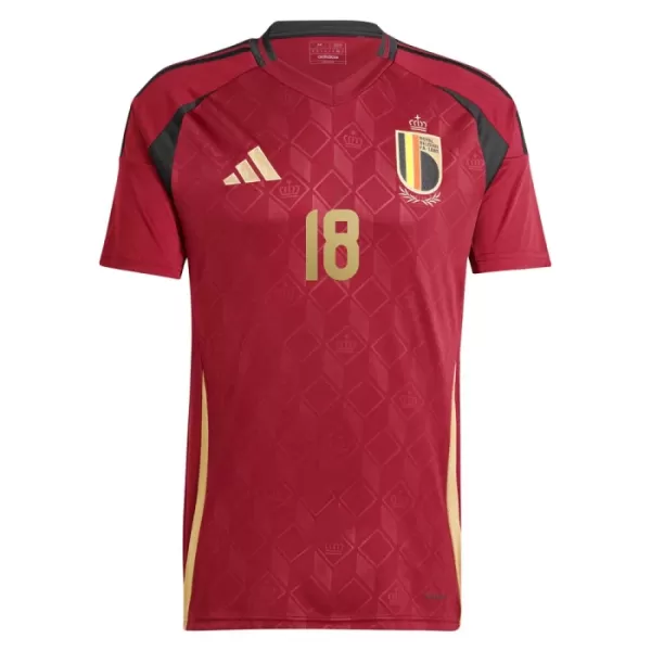 Fotbalové Dresy Belgie Mangala 18 Domácí ME 2024