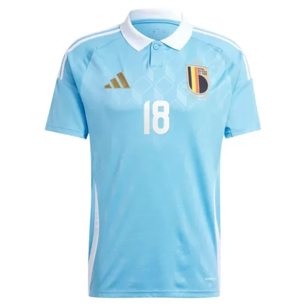 Fotbalové Dresy Belgie Mangala 18 Venkovní ME 2024