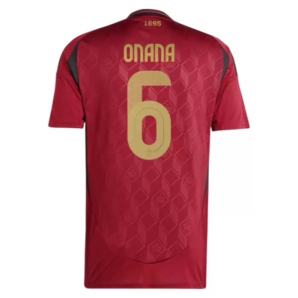 Fotbalové Dresy Belgie Onana 6 Domácí ME 2024