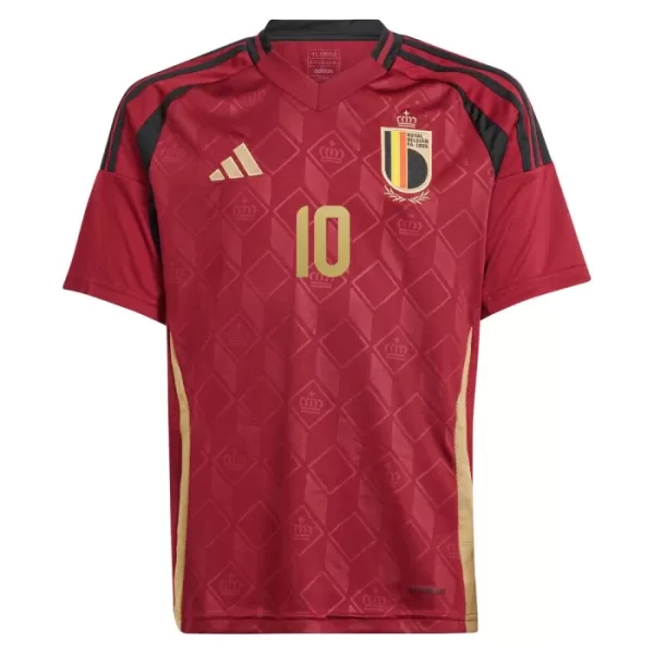 Fotbalové Dresy Belgie Romelu Lukaku 10 Dětské Domácí ME 2024