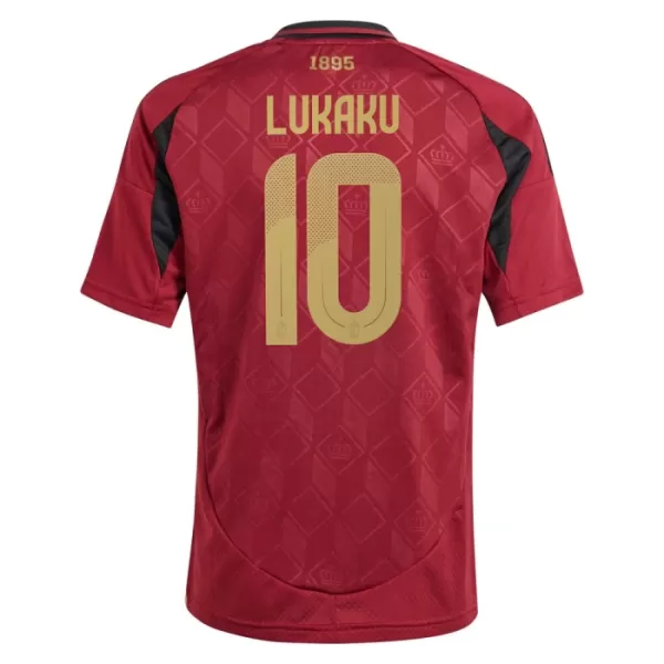 Fotbalové Dresy Belgie Romelu Lukaku 10 Dětské Domácí ME 2024