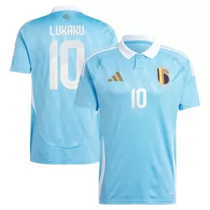 Fotbalové Dresy Belgie Romelu Lukaku 10 Venkovní ME 2024 Fotbalové Dresy Belgie Romelu Lukaku 10 Venkovní ME 2024