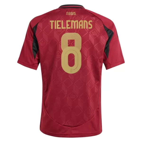 Fotbalové Dresy Belgie Tielemans 8 Dětské Domácí ME 2024