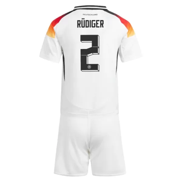 Fotbalové Dresy Německo Antonio Rudiger 2 Dětské Domácí ME 2024