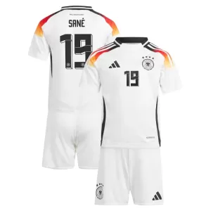 Fotbalové Dresy Německo Leroy Sané 19 Dětské Domácí ME 2024 Fotbalové Dresy Německo Leroy Sané 19 Dětské Domácí ME 2024
