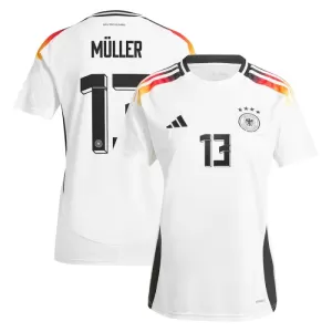 Fotbalové Dresy Německo Thomas Müller 13 Dámské Domácí ME 2024 Fotbalové Dresy Německo Thomas Müller 13 Dámské Domácí ME 2024