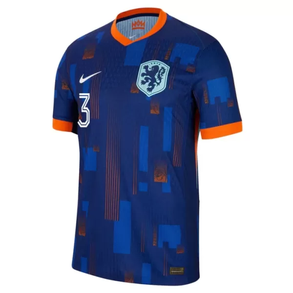 Fotbalové Dresy Nizozemsko De Ligt 3 Dětské Venkovní ME 2024