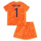 Brankářské Fotbalové Dresy Anglie Pickford 1 Dětské ME 2024 Oranžový