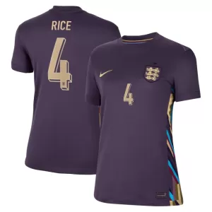 Fotbalové Dresy Anglie Declan Rice 4 Dámské Venkovní ME 2024 Fotbalové Dresy Anglie Declan Rice 4 Dámské Venkovní ME 2024