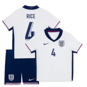 Fotbalové Dresy Anglie Declan Rice 4 Dětské Domácí ME 2024 Fotbalové Dresy Anglie Declan Rice 4 Dětské Domácí ME 2024