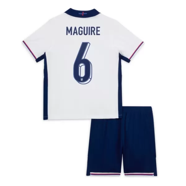 Fotbalové Dresy Anglie Maguire 6 Dětské Domácí ME 2024
