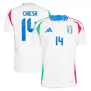 Fotbalové Dresy Itálie Federico Chiesa 14 Venkovní ME 2024 Fotbalové Dresy Itálie Federico Chiesa 14 Venkovní ME 2024