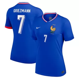 Fotbalové Dresy Francie Antoine Griezmann 7 Dámské Domácí ME 2024 Fotbalové Dresy Francie Antoine Griezmann 7 Dámské Domácí ME 2024