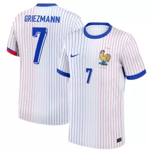 Fotbalové Dresy Francie Antoine Griezmann 7 Venkovní ME 2024 Fotbalové Dresy Francie Antoine Griezmann 7 Venkovní ME 2024