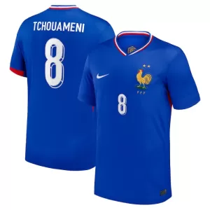 Fotbalové Dresy Francie Aurélien Tchouaméni 8 Domácí ME 2024 Fotbalové Dresy Francie Aurélien Tchouaméni 8 Domácí ME 2024