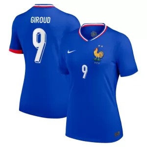 Fotbalové Dresy Francie Olivier Giroud 9 Dámské Domácí ME 2024 Fotbalové Dresy Francie Olivier Giroud 9 Dámské Domácí ME 2024