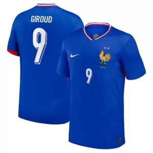 Fotbalové Dresy Francie Olivier Giroud 9 Domácí ME 2024 Fotbalové Dresy Francie Olivier Giroud 9 Domácí ME 2024