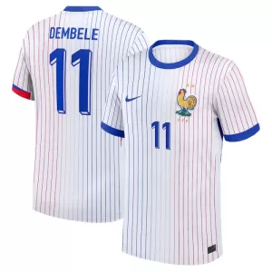 Fotbalové Dresy Francie Ousmane Dembélé 11 Venkovní ME 2024 Fotbalové Dresy Francie Ousmane Dembélé 11 Venkovní ME 2024