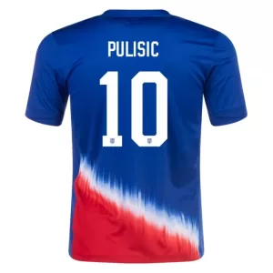 Fotbalové Dresy Spojené Státy Americké Christian Pulišić 10 Venkovní 2024 Fotbalové Dresy Spojené Státy Americké Christian Pulišić 10 Venkovní 2024