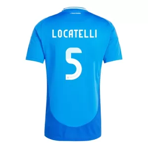 Fotbalové Dresy Itálie Manuel Locatelli 5 Domácí ME 2024 Fotbalové Dresy Itálie Manuel Locatelli 5 Domácí ME 2024