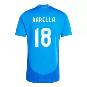 Fotbalové Dresy Itálie Nicolo Barella 18 Domácí ME 2024 Fotbalové Dresy Itálie Nicolo Barella 18 Domácí ME 2024