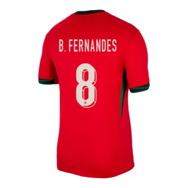 Fotbalové Dresy Portugalsko Bruno Fernandes 8 Dětské Domácí ME 2024
