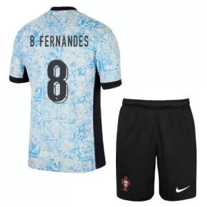 Fotbalové Dresy Portugalsko Bruno Fernandes 8 Dětské Venkovní ME 2024 Fotbalové Dresy Portugalsko Bruno Fernandes 8 Dětské Venkovní ME 2024