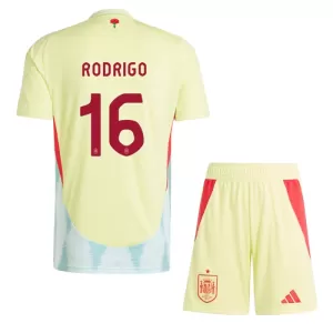 Fotbalové Dresy Španělsko Rodrigo Hernández 16 Dětské Venkovní ME 2024 Fotbalové Dresy Španělsko Rodrigo Hernández 16 Dětské Venkovní ME 2024