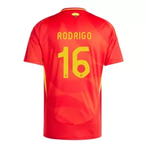 Fotbalové Dresy Španělsko Rodrigo Hernández 16 Domácí ME 2024 Fotbalové Dresy Španělsko Rodrigo Hernández 16 Domácí ME 2024