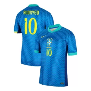 Fotbalové Dresy Brazílie Rodrygo Goes 10 Venkovní 2024 Fotbalové Dresy Brazílie Rodrygo Goes 10 Venkovní 2024