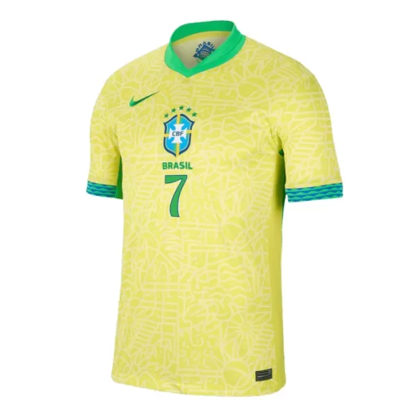 Fotbalové Dresy Brazílie Vinicius Junior 7 Domácí 2024
