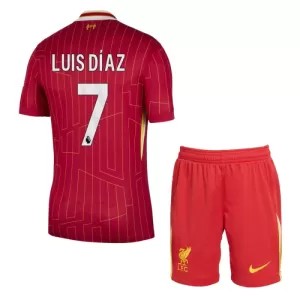 Fotbalové Dresy Liverpool FC Luis Díaz 7 Dětské Domácí 2024-25 Fotbalové Dresy Liverpool FC Luis Díaz 7 Dětské Domácí 2024-25