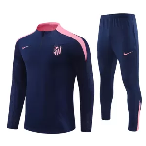 Atlético Madrid Tréninkové Teplákové Soupravy Dětské 2024-25 Námořnictvo Atlético Madrid Tréninkové Teplákové Soupravy Dětské 2024-25 Námořnictvo