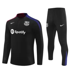 Barcelona Tréninkové Teplákové Soupravy Dětské 2024-25 Černá Barcelona Tréninkové Teplákové Soupravy Dětské 2024-25 Černá