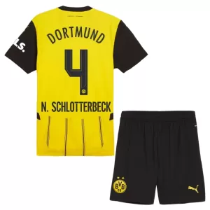 Fotbalové Dresy Borussia Dortmund N. Schlotterbeck 4 Dětské Domácí 2024-25
