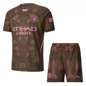 Brankářské Fotbalové Dresy Manchester City Dětské Domácí 2024-25 Brankářské Fotbalové Dresy Manchester City Dětské Domácí 2024-25