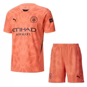 Brankářské Fotbalové Dresy Manchester City Dětské Venkovní 2024-25 Brankářské Fotbalové Dresy Manchester City Dětské Venkovní 2024-25