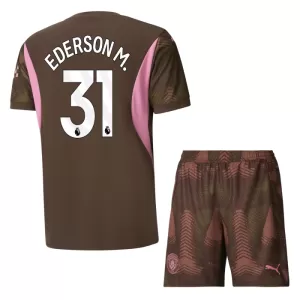 Brankářské Fotbalové Dresy Manchester City Ederson Moraes 31 Dětské Domácí 2024-25 Brankářské Fotbalové Dresy Manchester City Ederson Moraes 31 Dětské Domácí 2024-25