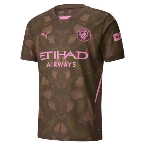 Brankářské Fotbalové Dresy Manchester City Ederson Moraes 31 Dětské Domácí 2024-25