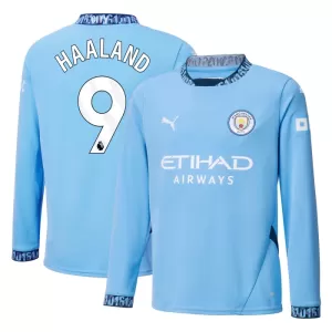 Fotbalové Dresy Manchester City Erling Haaland 9 Domácí 2024-25 Dlouhý Rukáv Fotbalové Dresy Manchester City Erling Haaland 9 Domácí 2024-25 Dlouhý Rukáv