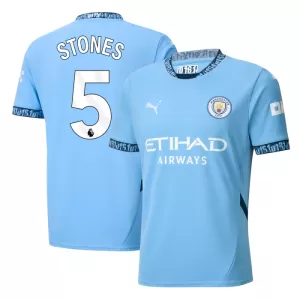 Fotbalové Dresy Manchester City John Stones 5 Domácí 2024-25 Fotbalové Dresy Manchester City John Stones 5 Domácí 2024-25