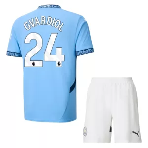 Fotbalové Dresy Manchester City Josko Gvardiol 24 Dětské Domácí 2024-25 Fotbalové Dresy Manchester City Josko Gvardiol 24 Dětské Domácí 2024-25