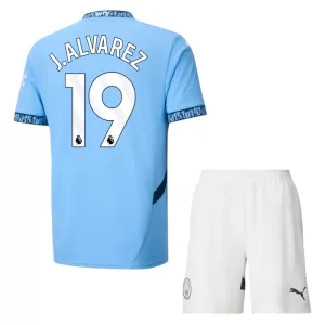 Fotbalové Dresy Manchester City Julián Álvarez 19 Dětské Domácí 2024-25 Fotbalové Dresy Manchester City Julián Álvarez 19 Dětské Domácí 2024-25