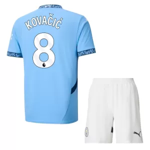 Fotbalové Dresy Manchester City Mateo Kovacic 8 Dětské Domácí 2024-25 Fotbalové Dresy Manchester City Mateo Kovacic 8 Dětské Domácí 2024-25