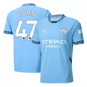 Fotbalové Dresy Manchester City Phil Foden 47 Domácí 2024-25 Fotbalové Dresy Manchester City Phil Foden 47 Domácí 2024-25