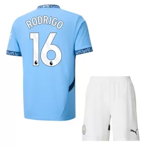 Fotbalové Dresy Manchester City Rodrigo Hernández 16 Dětské Domácí 2024-25 Fotbalové Dresy Manchester City Rodrigo Hernández 16 Dětské Domácí 2024-25