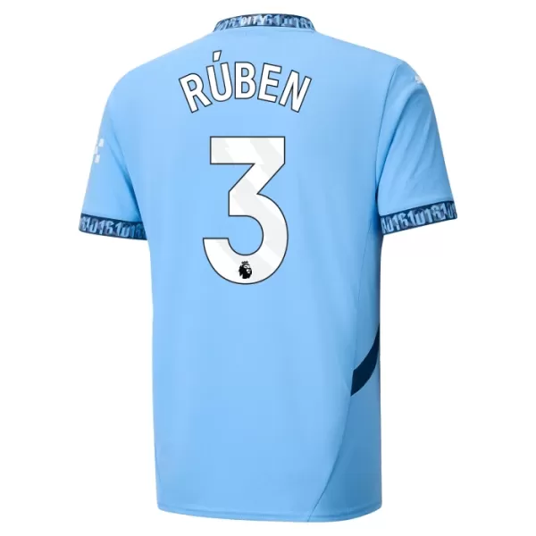 Fotbalové Dresy Manchester City Rúben Dias 3 Dětské Domácí 2024-25
