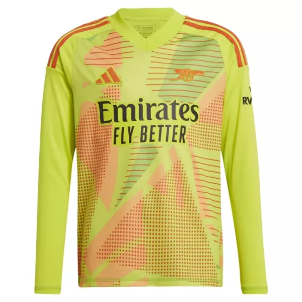 Brankářské Fotbalové Dresy Arsenal Domácí 2024-25 Dlouhý Rukáv